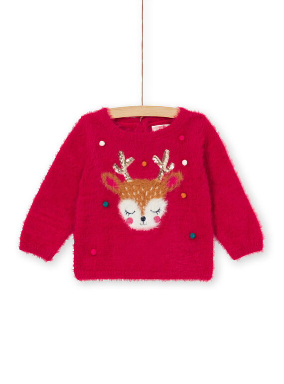 Pull rouge bébé fille KINOPULL / 20WG09Q1PULF529
